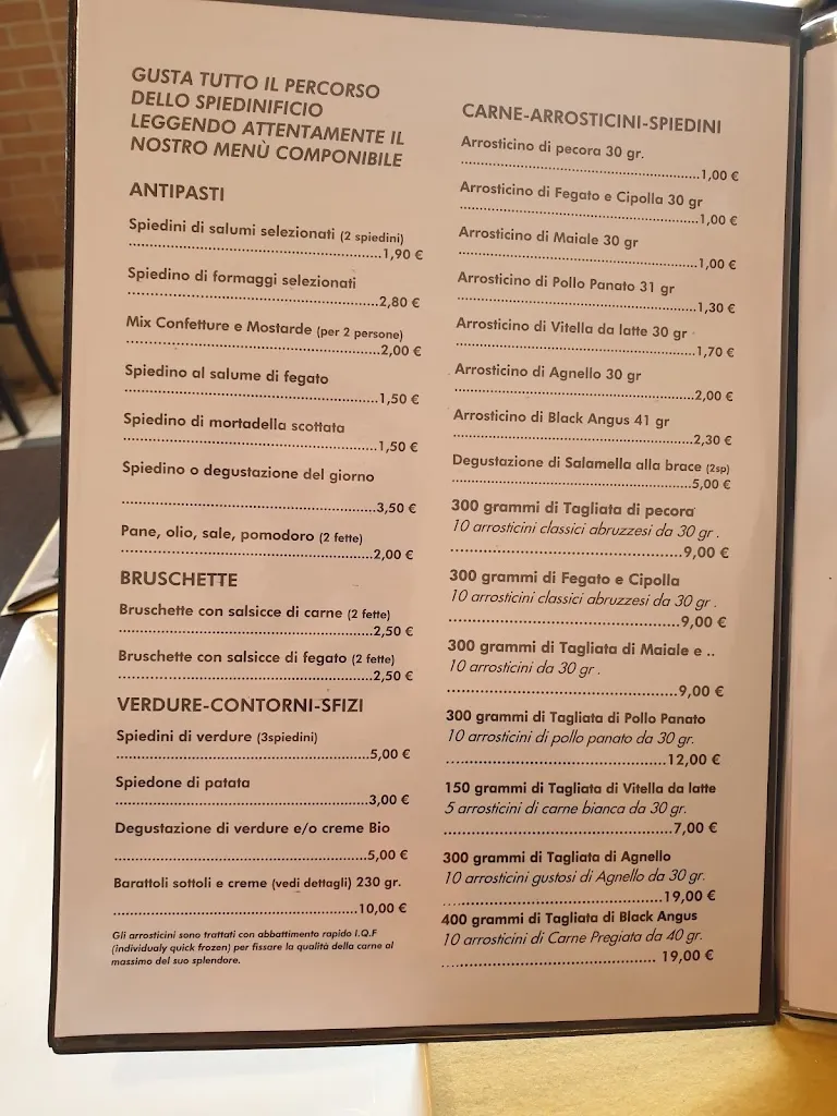Menu_Provalo Spiedinificio_Fiumicino-Isola Sacra_image_3