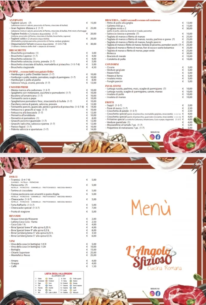 Menu_L'ANGOLO SFIZIOSO_Fiumicino-Isola Sacra_image_2
