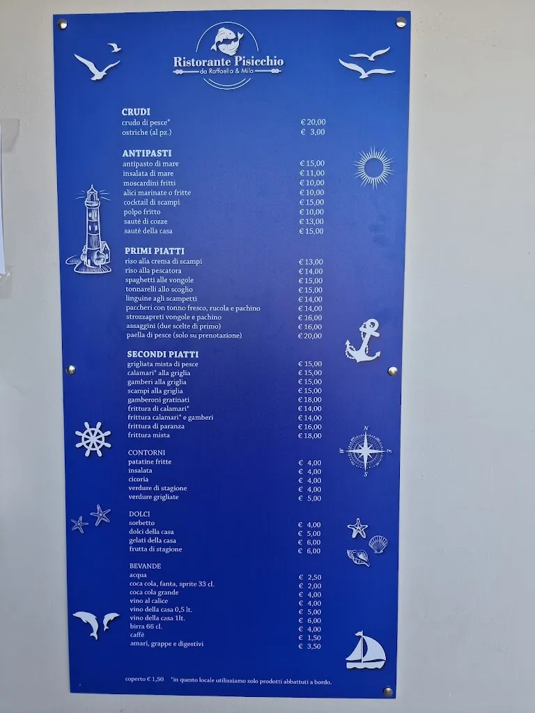 Menu_Pisicchio da Raffaella e Milo_Fiumicino-Isola Sacra_image_1