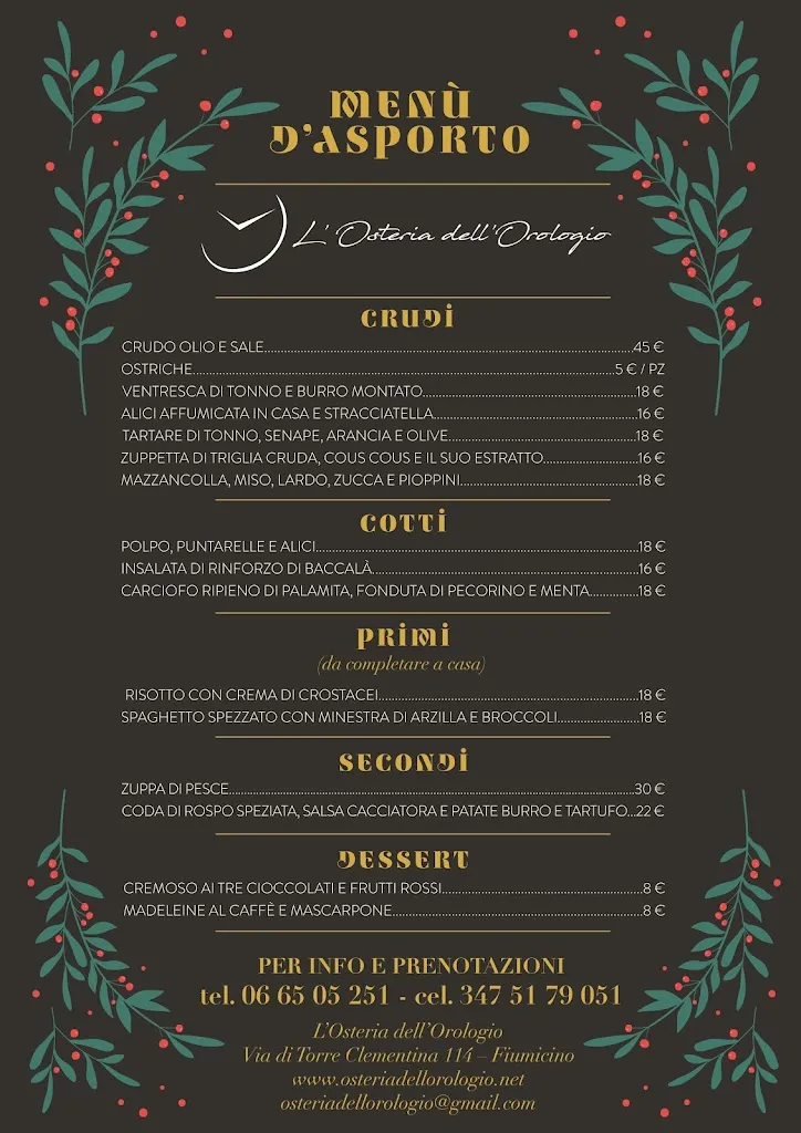 Menu_L'Osteria dell'Orologio_Fiumicino-Isola Sacra_immagine_2