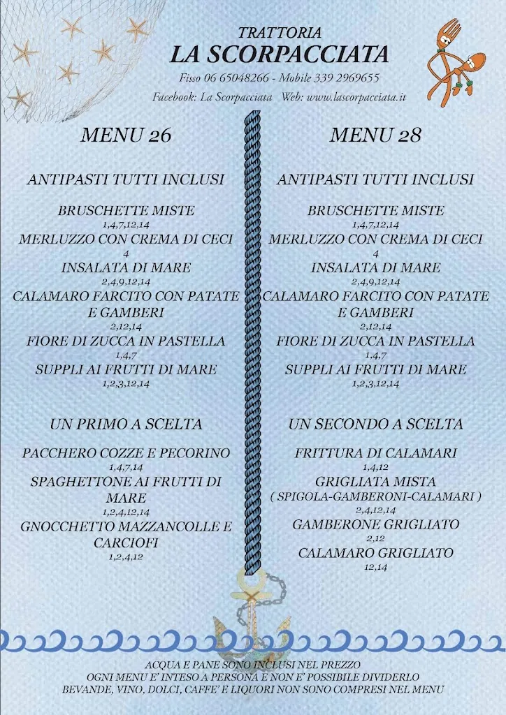 Menu_Trattoria La Scorpacciata_Fiumicino-Isola Sacra_image_1