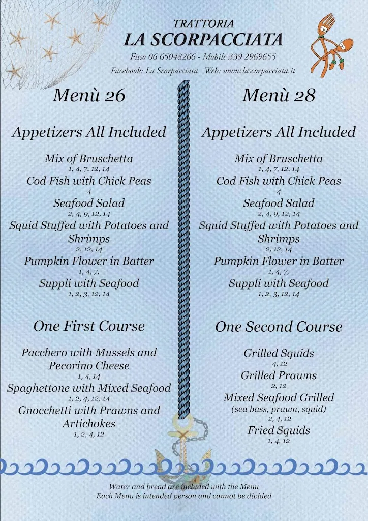 Menu_Trattoria La Scorpacciata_Fiumicino-Isola Sacra_image_2