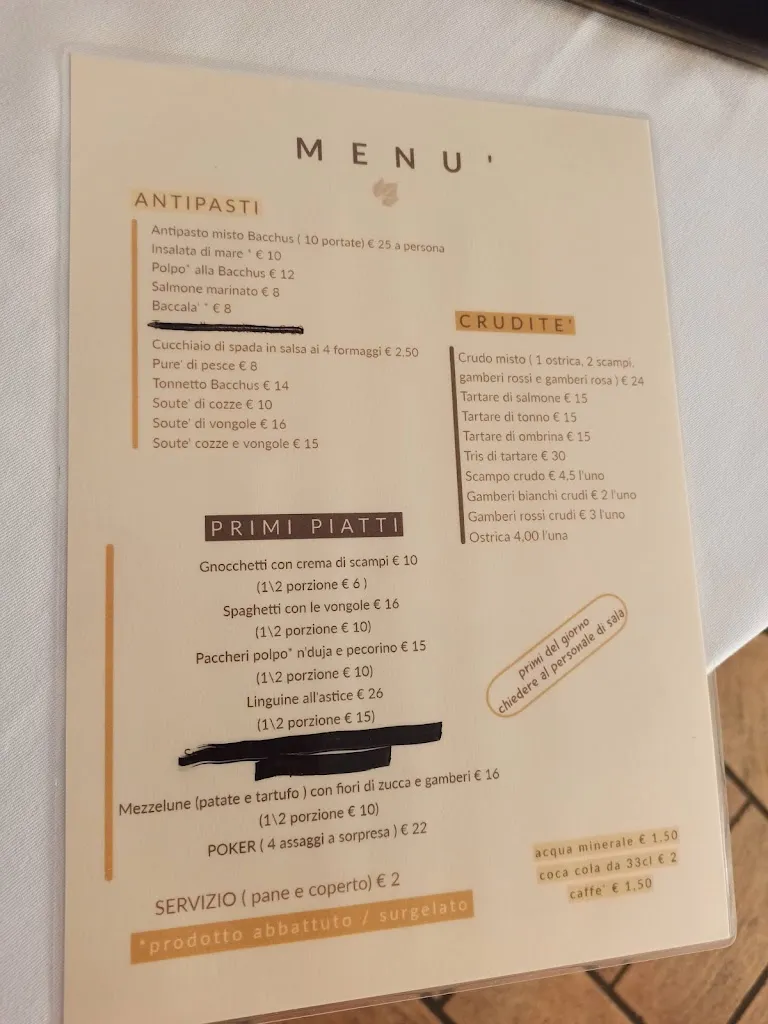 Menu_Bacchus Il Pesce E Il Vino_Fiumicino-Isola Sacra_image_1