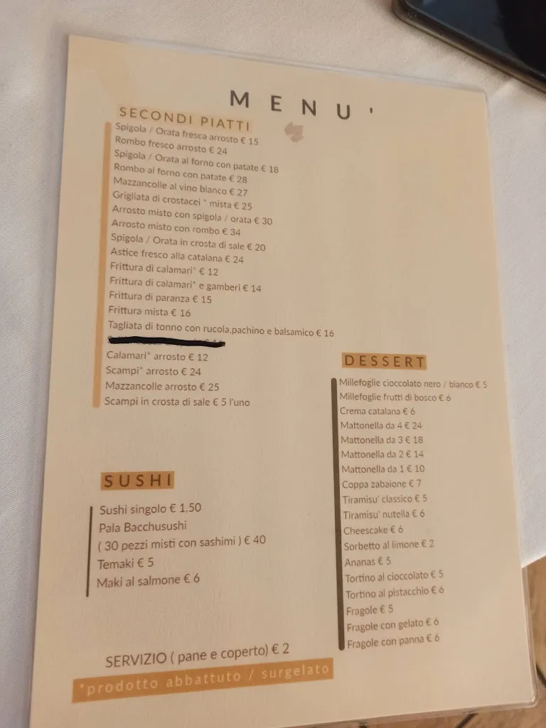 Menu_Bacchus Il Pesce E Il Vino_Fiumicino-Isola Sacra_image_2