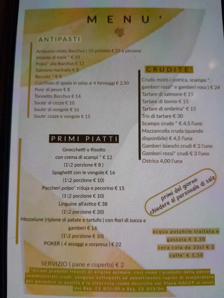 Menu_Bacchus Il Pesce E Il Vino_Fiumicino-Isola Sacra_image_3