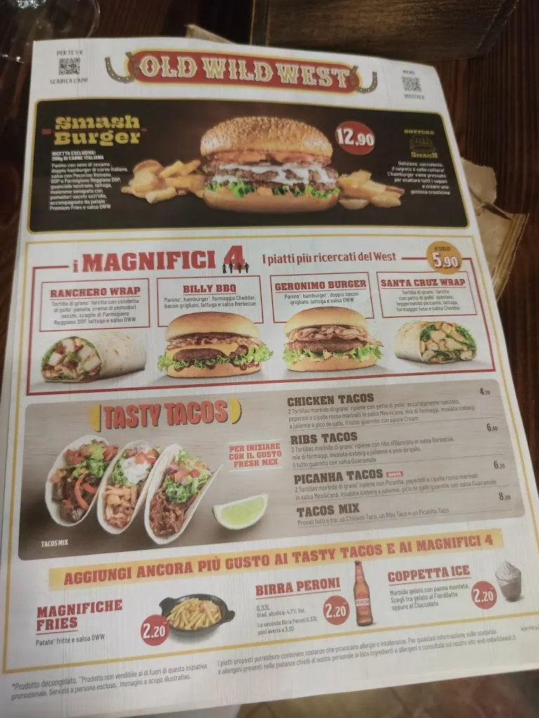 Menu_Old Wild West - Avezzano_Avezzano_immagine_2