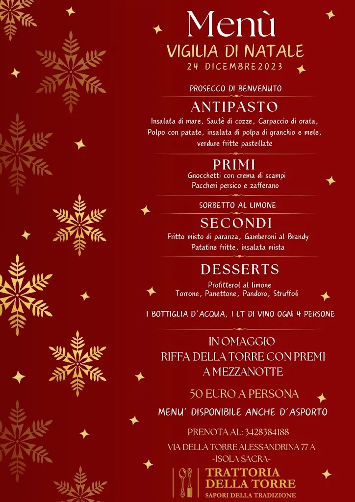 Menu_Trattoria Della Torre_Fiumicino-Isola Sacra_image_2