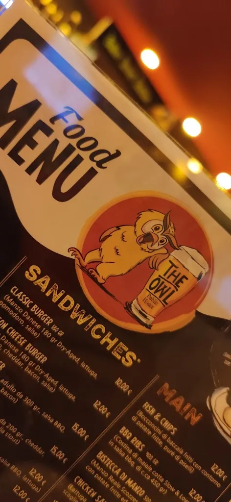 Menu_The Owl Public House_Fiumicino-Isola Sacra_image_4