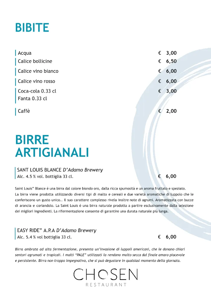Menu_Chosen Restaurant_Fondi_immagine_2