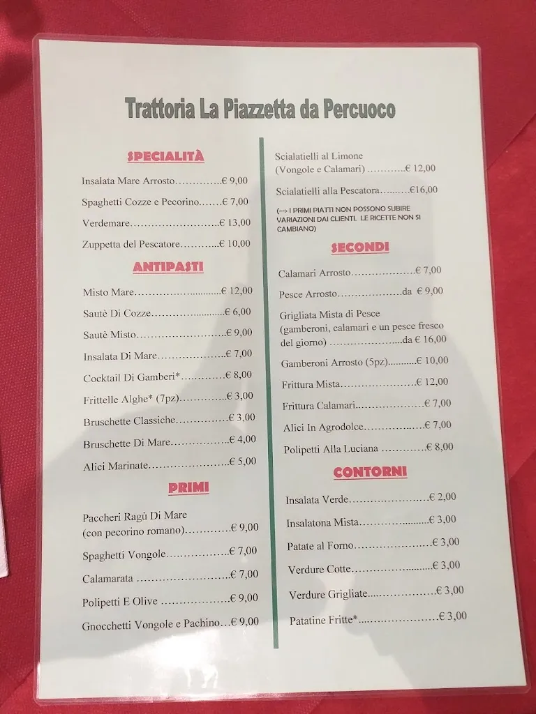 Menu_Trattoria La Piazzetta da Percuoco_Fondi_image_3