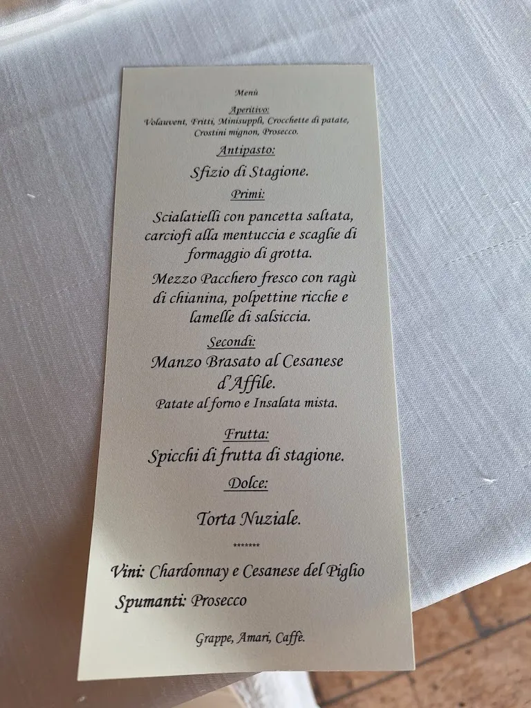 Menü_Ristorante Le Cese_Gavignano_Bild_2