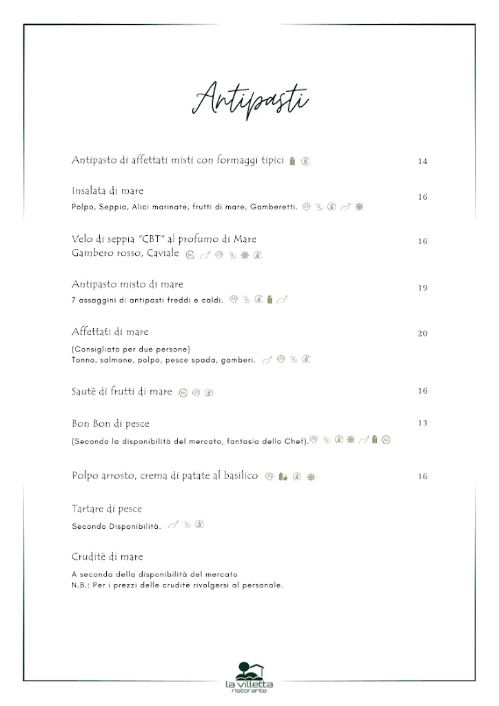 Menu_Ristorante La Villetta_Formia_immagine_1