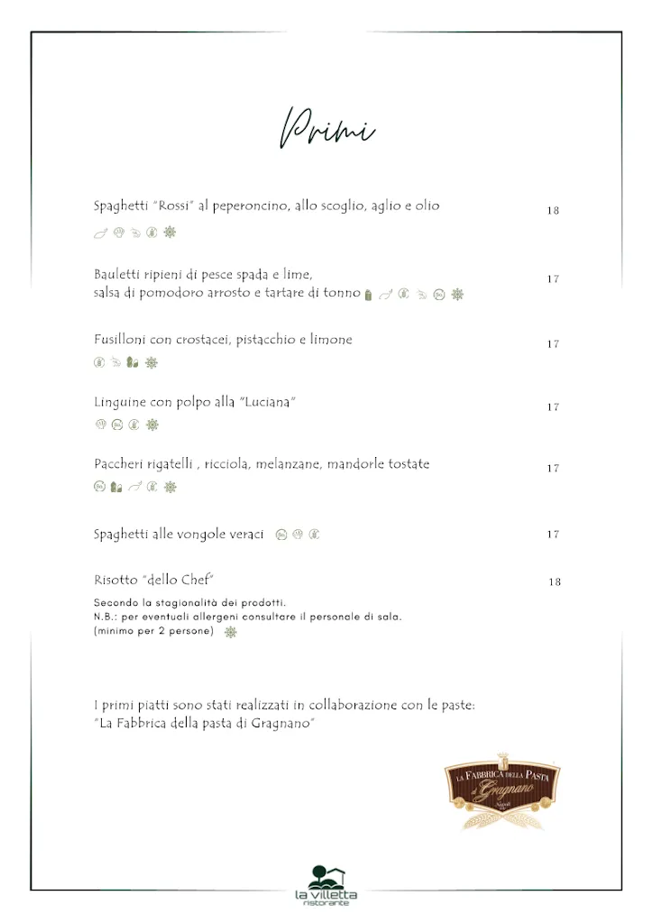 Menu_Ristorante La Villetta_Formia_immagine_2