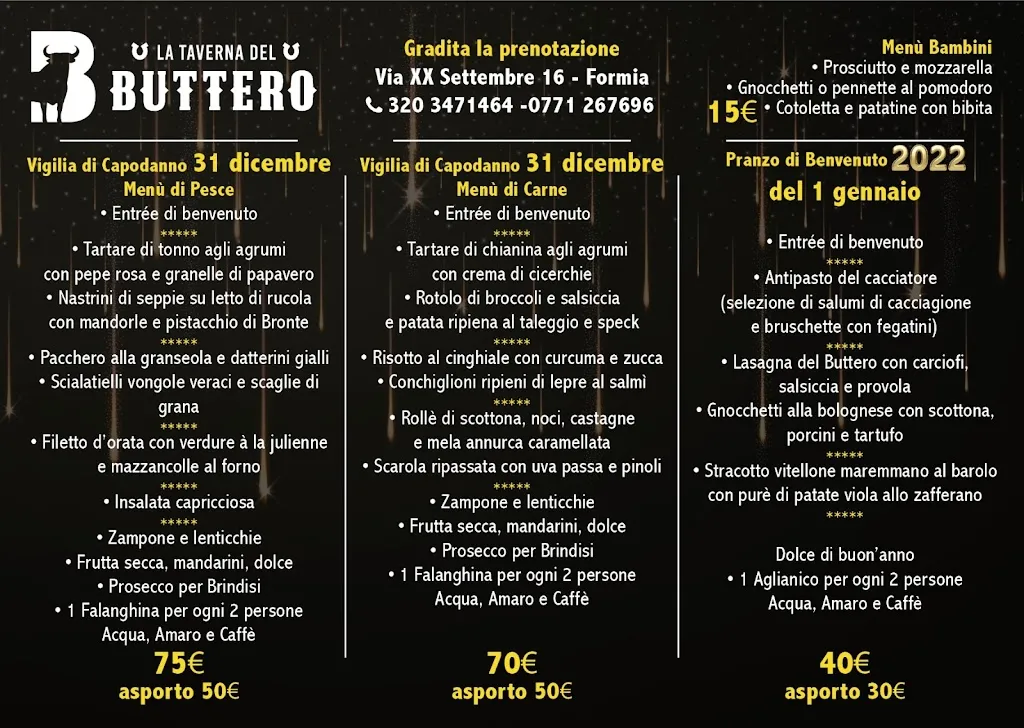 Menu_La Taverna del Buttero_Formia_image_4