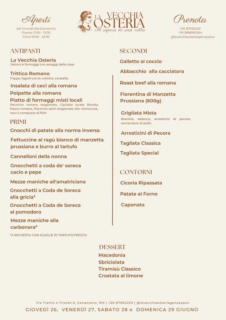 Menu_La Vecchia Osteria di Genazzano_Genazzano_image_3