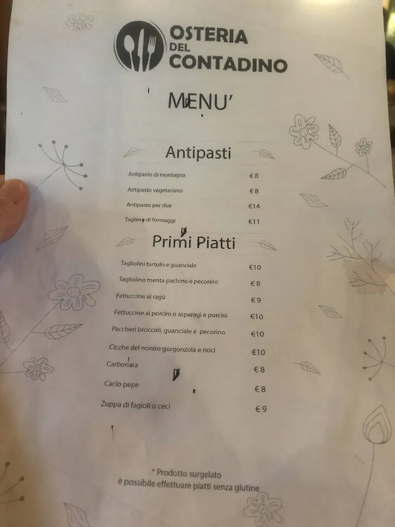 Menu_Osteria Del Contadino_Giulianello_image_1