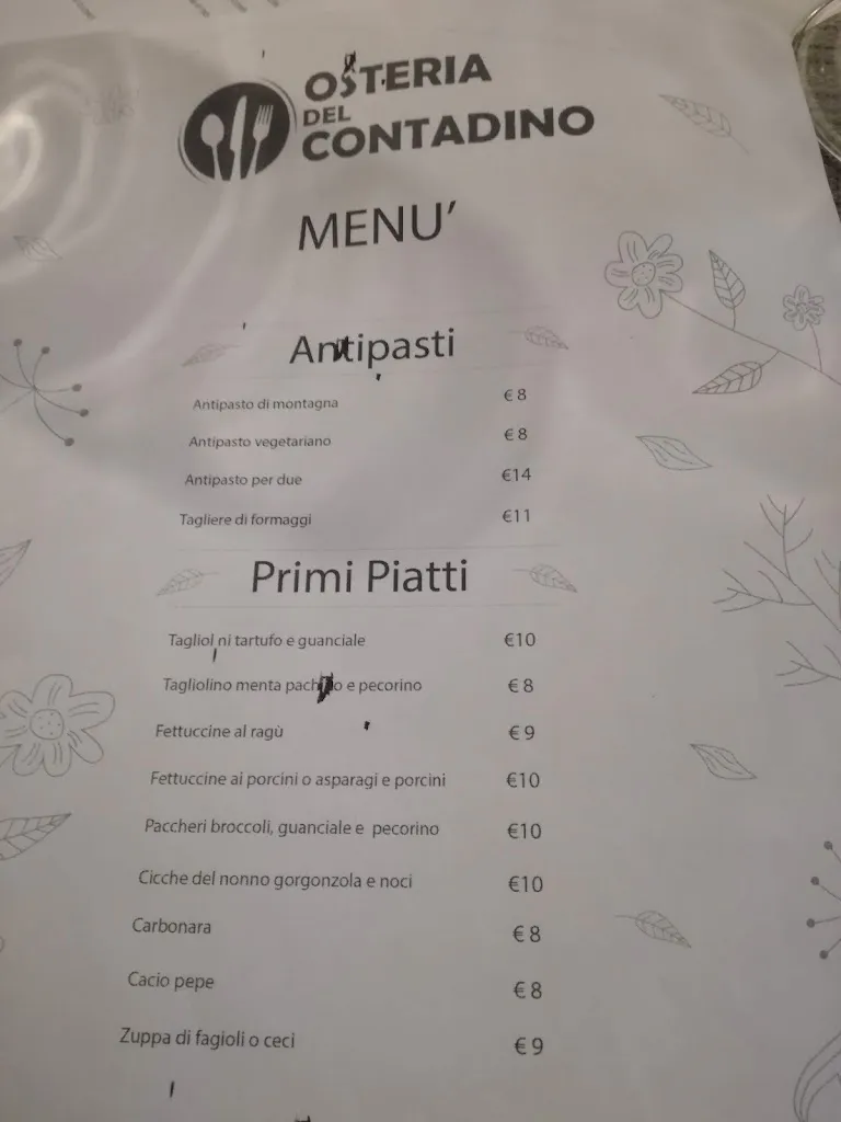 Menu_Osteria Del Contadino_Giulianello_image_2