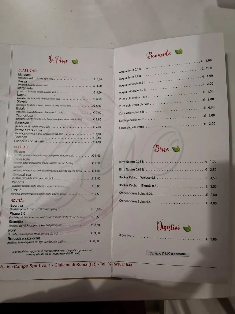 Menu_Pizzuo’_Giuliano di Roma_immagine_2