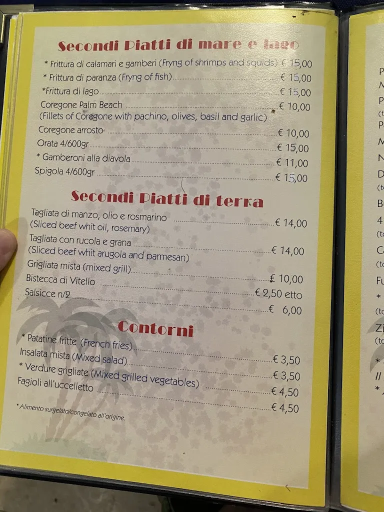 Menu_Palm Beach_Grotte di Castro_immagine_4