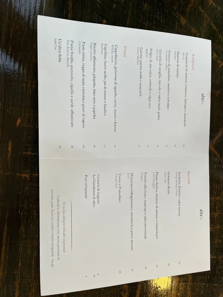 Menu_Altro. Cucina e Cocktail - Ristorante Grottaferrata_Grottaferrata_image_2