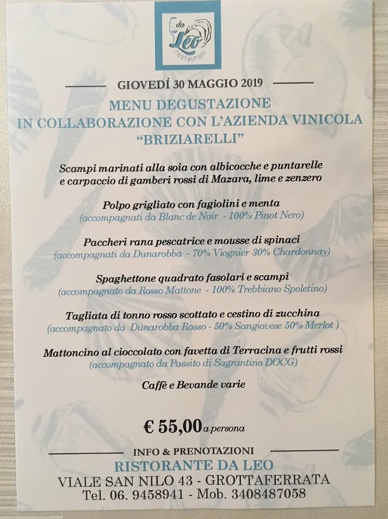 Menu_Leo Restaurant_Grottaferrata_image_1