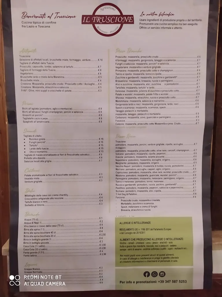 Menu_Agriturismo il Truscione_Ischia di Castro_immagine_1