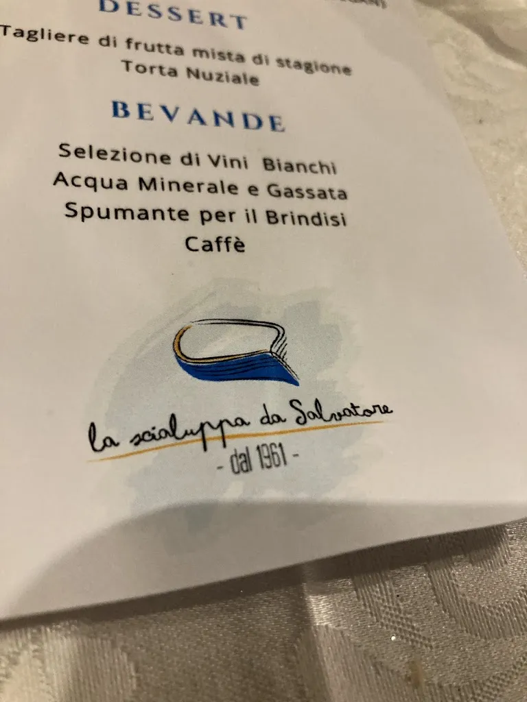 Menu_La Scialuppa da Salvatore_Fregene_image_3