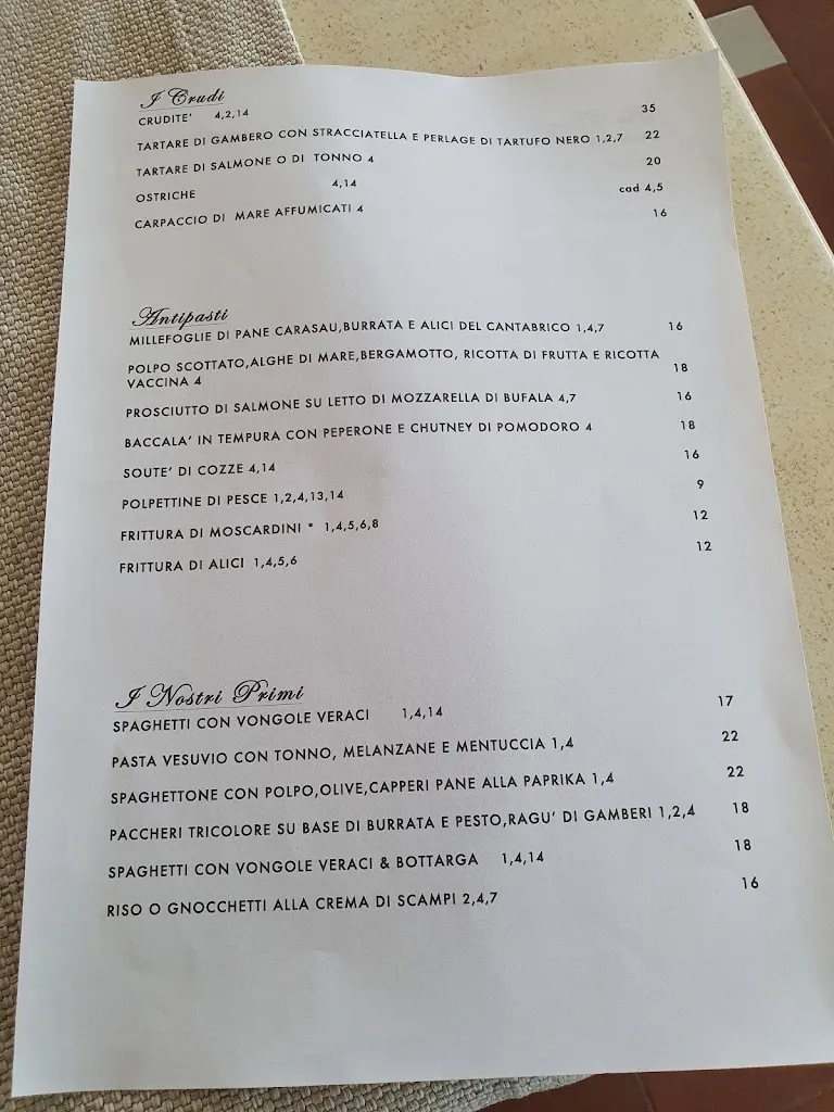 Menu_Sogno del Mare_Fregene_image_2