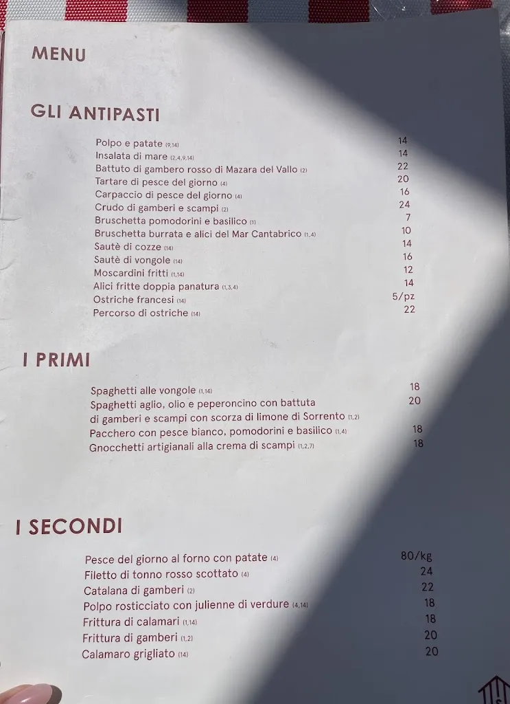 Menu_Bagno Saint Tropez • Fregene_Fregene_image_2