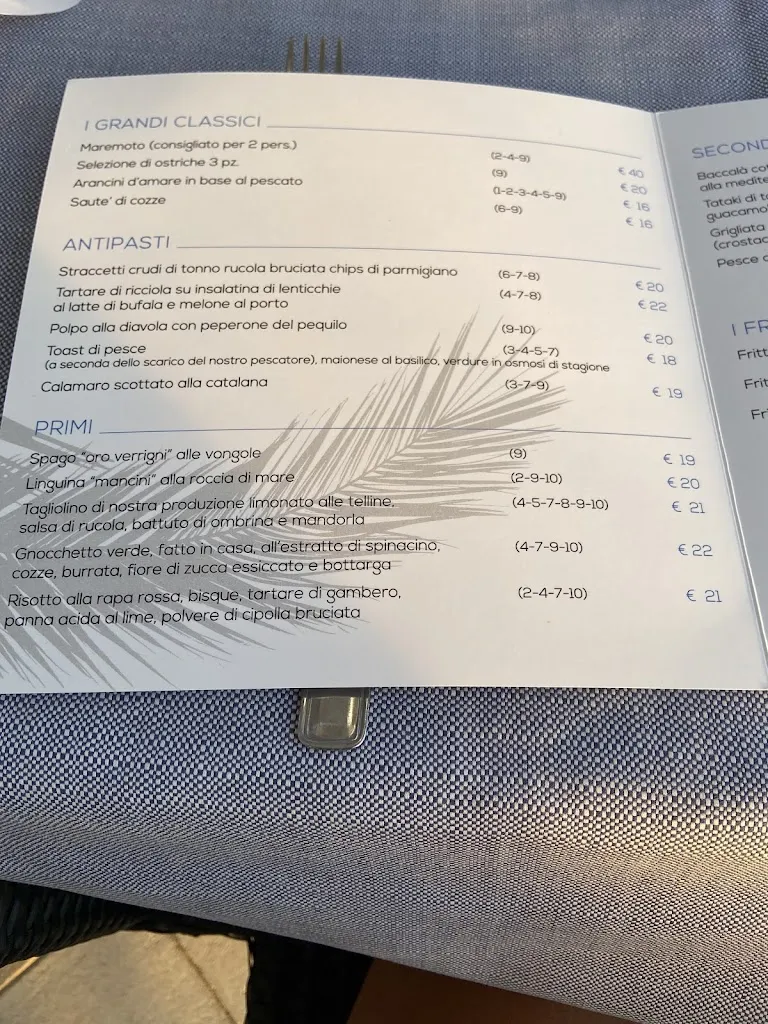 Menu_Bagno Saint Tropez • Fregene_Fregene_image_3