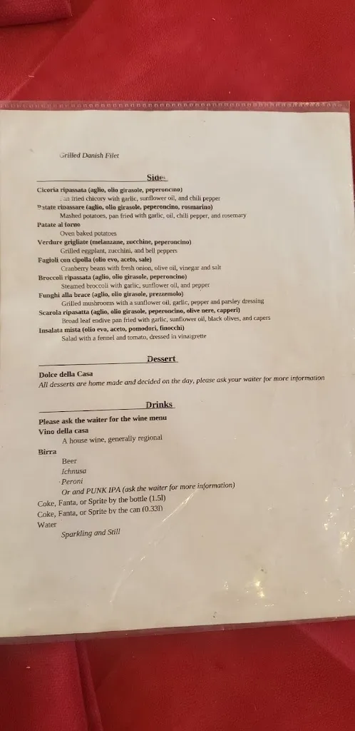 Menu_Da Baffo a Fregene - Ristorante Bisteccheria_Fregene_image_1