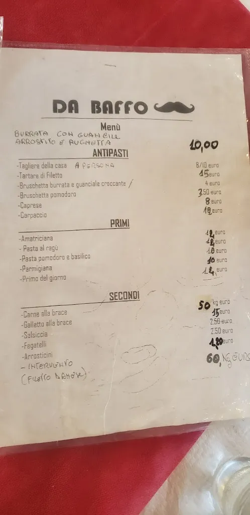 Menu_Da Baffo a Fregene - Ristorante Bisteccheria_Fregene_image_4
