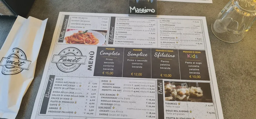 Menü_Famèt Food & Drink_Fregene_Bild_1