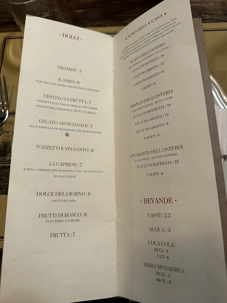 Menu_Osteria di Maccarese_Fregene_image_3