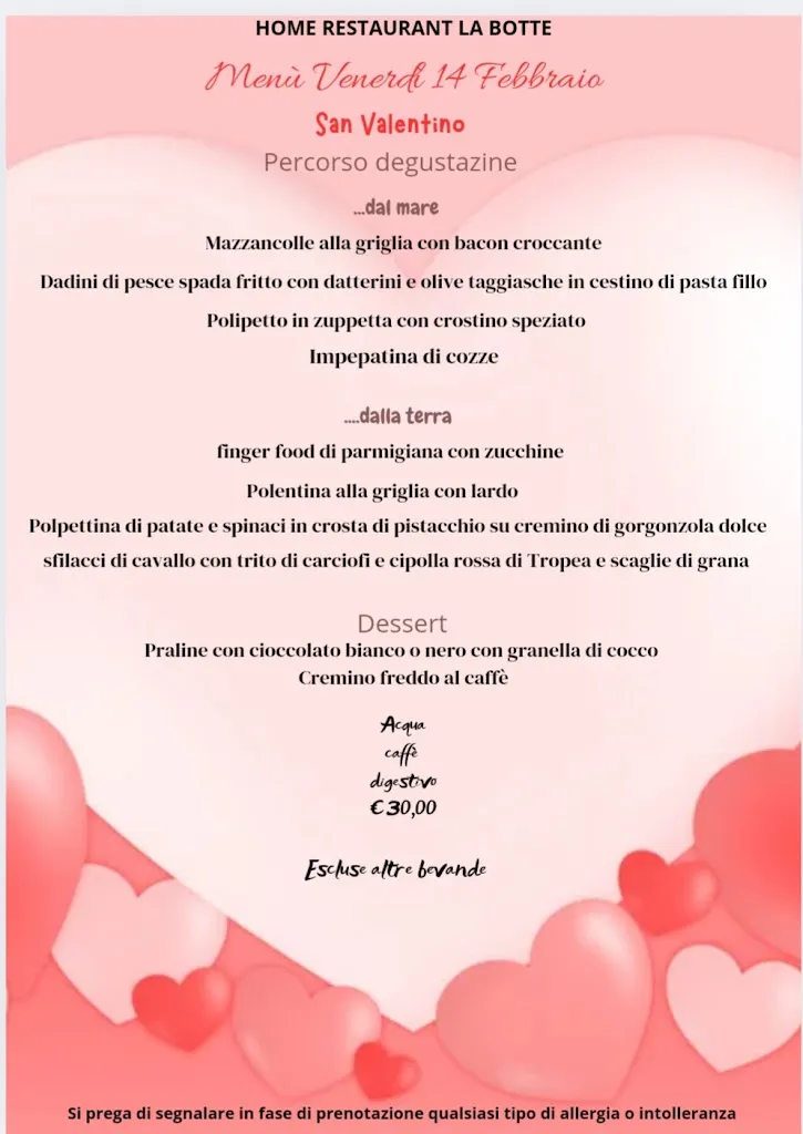 Menu_Home restaurant la Botte_La Botte_image_2