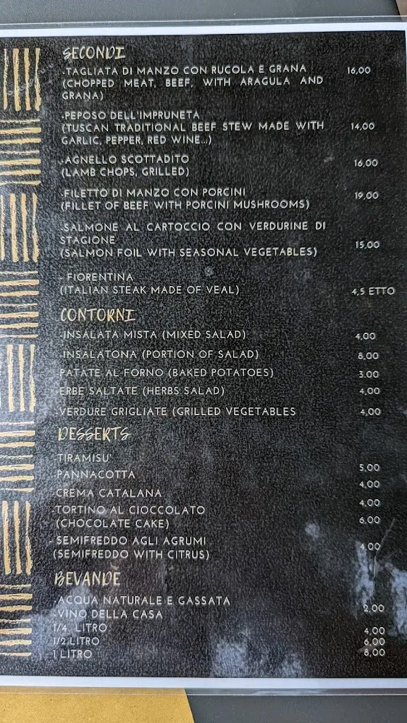 Menu_Ristorante Pizzeria La Botte Del Chianti_La Botte_image_4