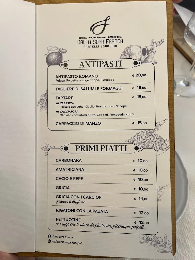 Menu_Dalla Sora Franca_Ladispoli_image_2