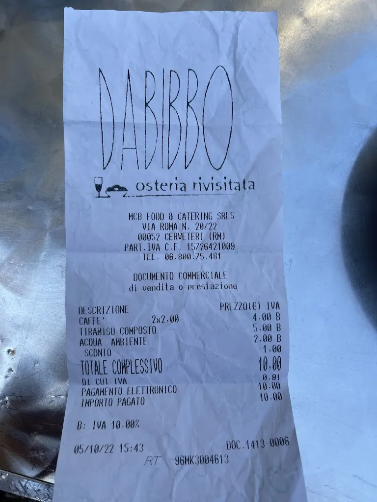 Ivona Profire Chivulescu_Da Bibbo Osteria Rivisitata_Ladispoli_review