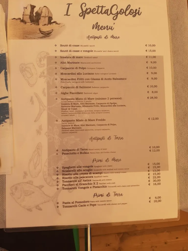 Menu_I Spettagolosi di Stinga Andrea_Ladispoli_image_4