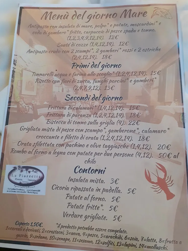 Menu_Trattoria La Piazzetta_Lanuvio_image_1