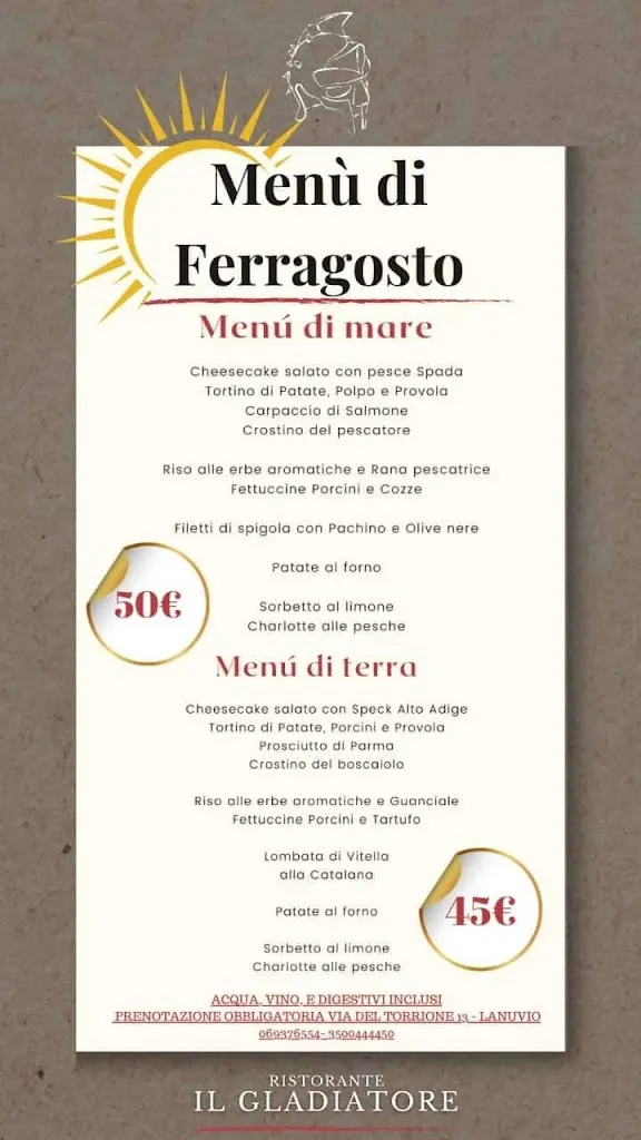 Menu_Ristorante Il Gladiatore_Lanuvio_image_1