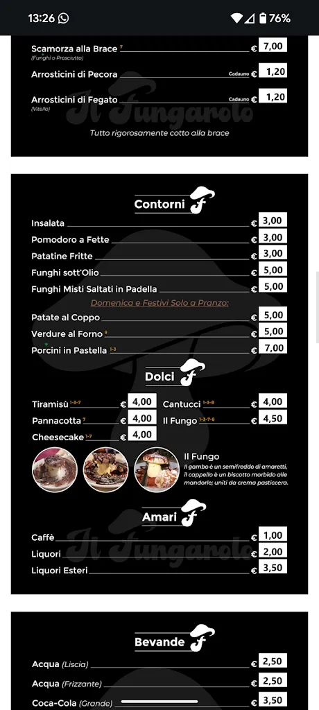 Menu_Ristorante Albergo Il Fungarolo_Villa Celiera_image_4