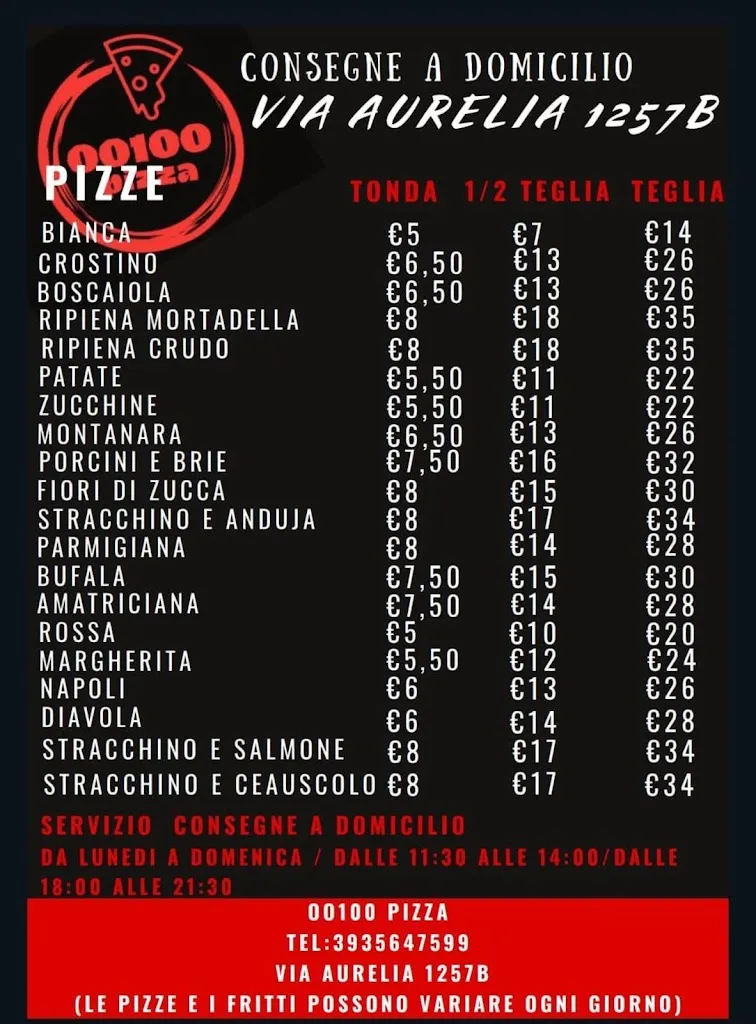 Menu_00100 pizza_La Massimina-Casal Lumbroso_image_1