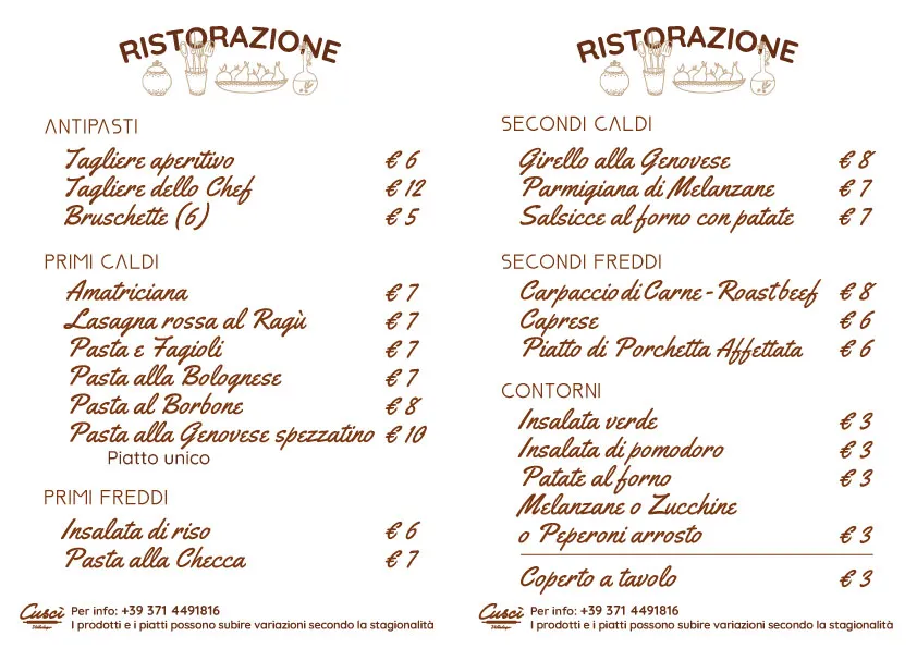 Menu_Cuscì - Villalago_Villalago_immagine_1