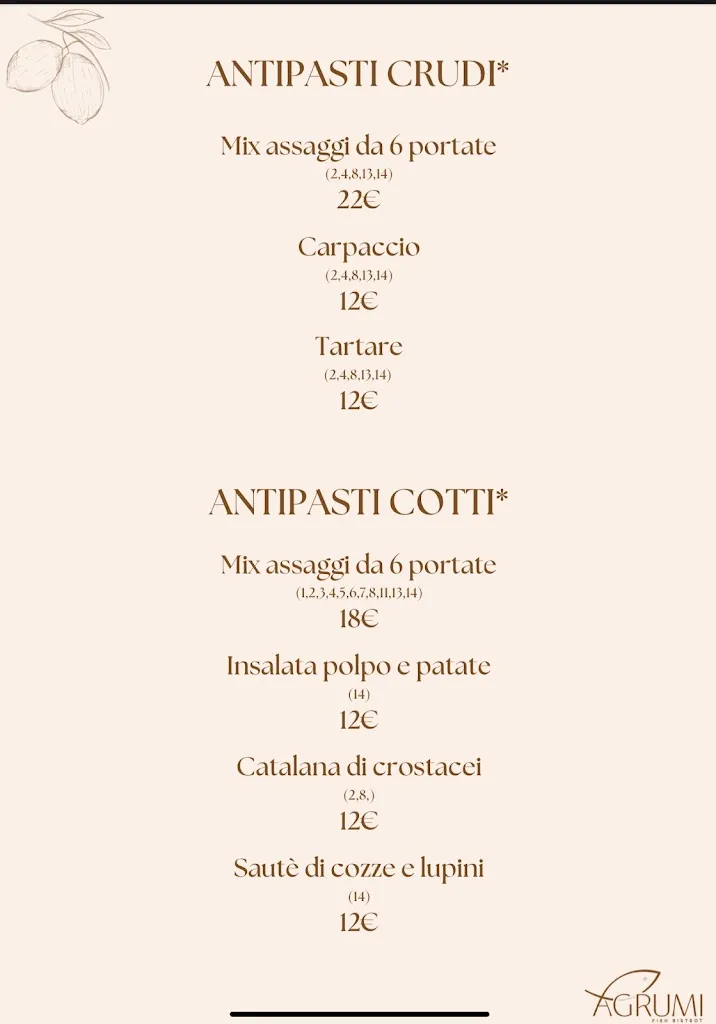 Menu_Agrumi Fish Bistrot_Lido dei Pini_image_1