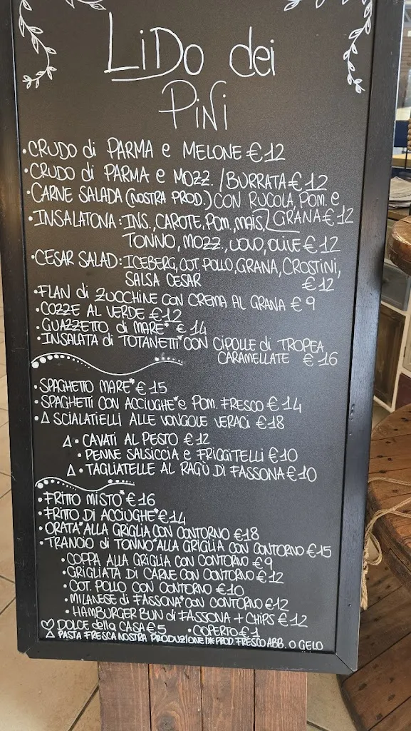 Menü_Lido dei Pini_Lido dei Pini_Bild_1