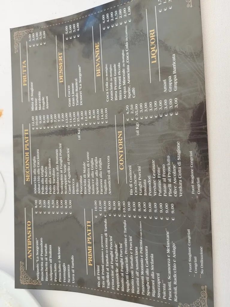 Menu_Ristorante La Sorgente_Maenza_image_1