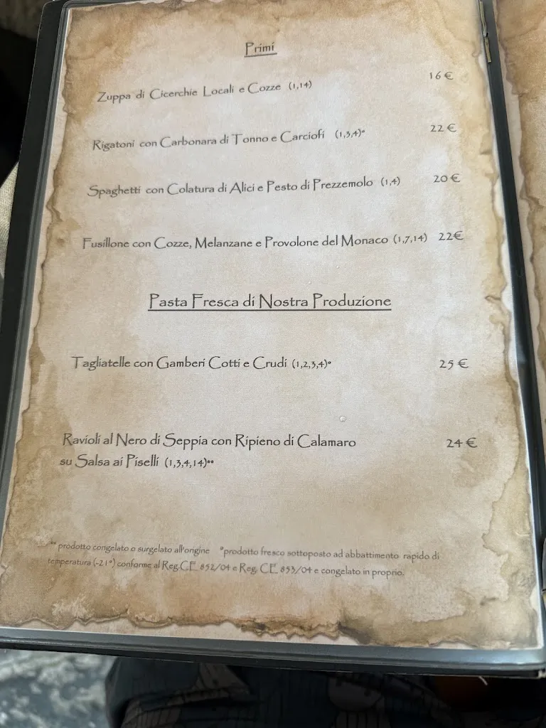 Menu_Ristorante Punta Bianca_Le Forna_image_1