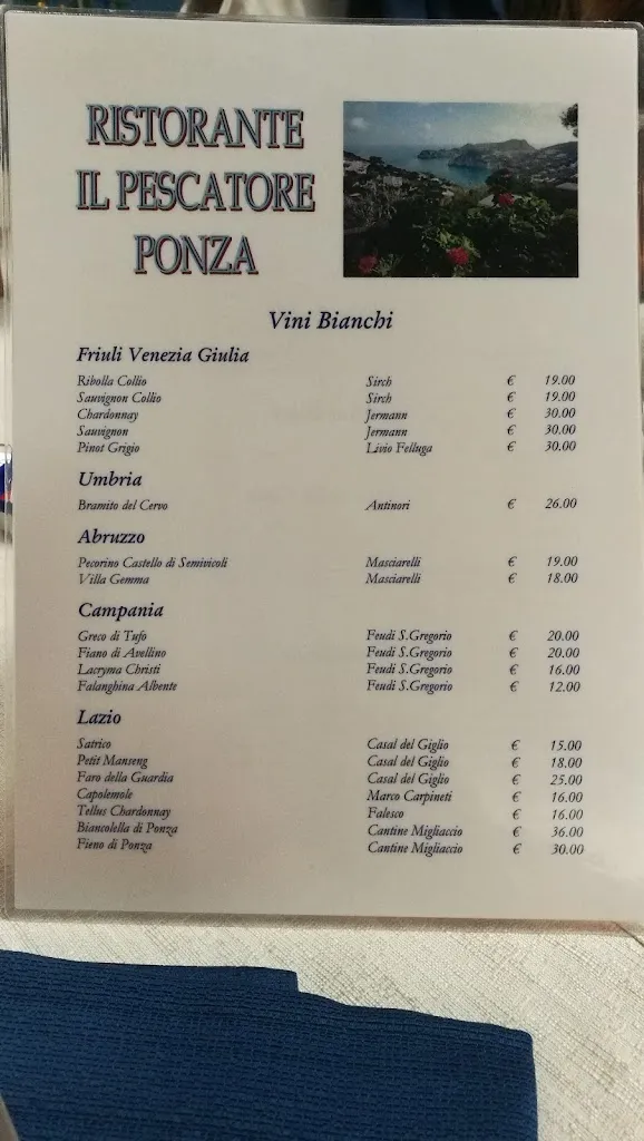 Menü_Il Pescatore_Le Forna_Bild_1