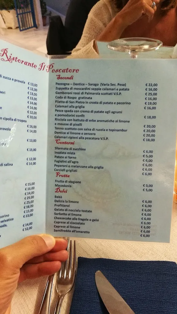 Menü_Il Pescatore_Le Forna_Bild_2
